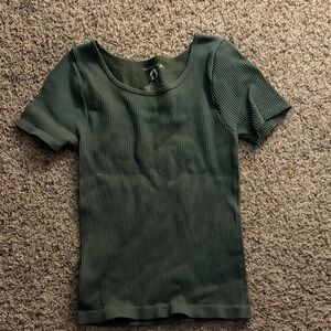 FP Movement by Free People Ribbed Olive Tee